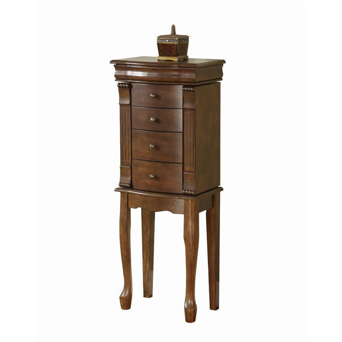 Walnut Jewelry Armoire W9946