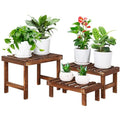 3 Tiered Wood Plant Stand Shelf K87314