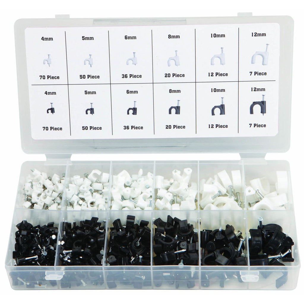 Nail-In Cable Clip Assortment 390 Pack X876195