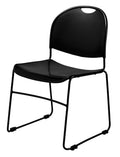 Black Ultra Compact Stack Chair 4-Pack K44262