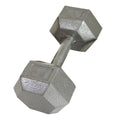 Gray Cast Iron Hex Dumbbell 70 lb N68041