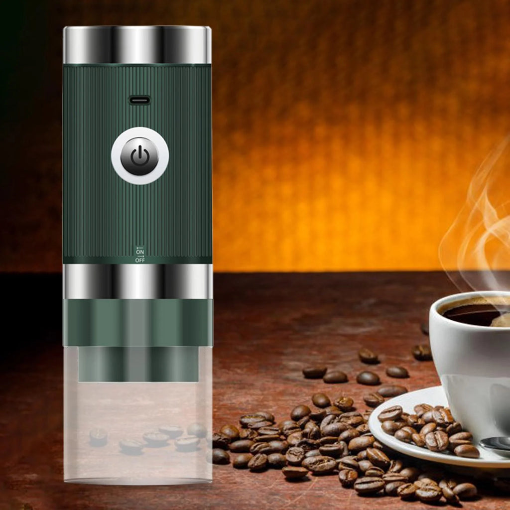Green Stainless Steel Electric Coffee Grinder L25766