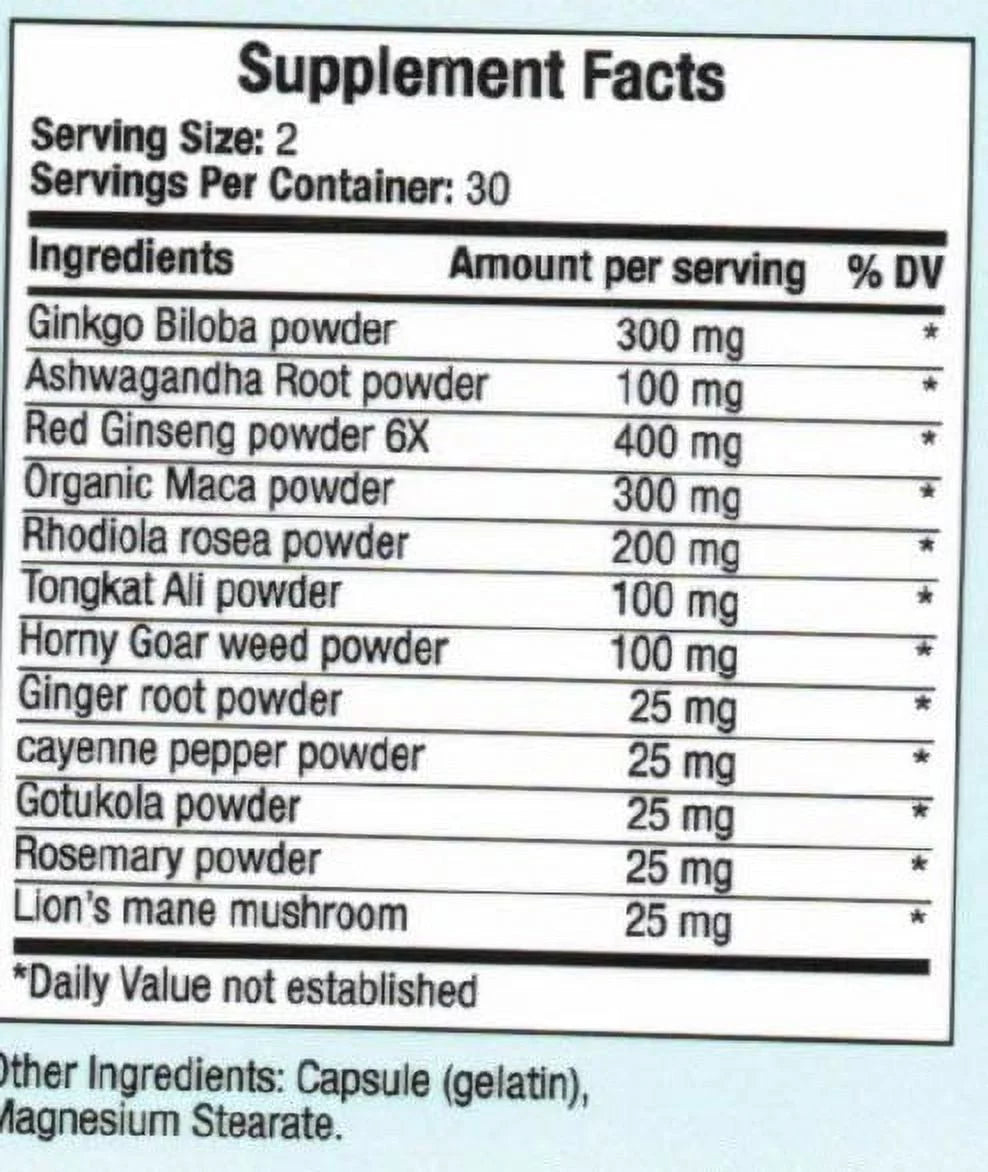 Brain Food and Libido Blend M942