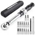 1/4" Drive Click Torque Wrench Set 1-25 Nm Bicycle Tool Kit K325357