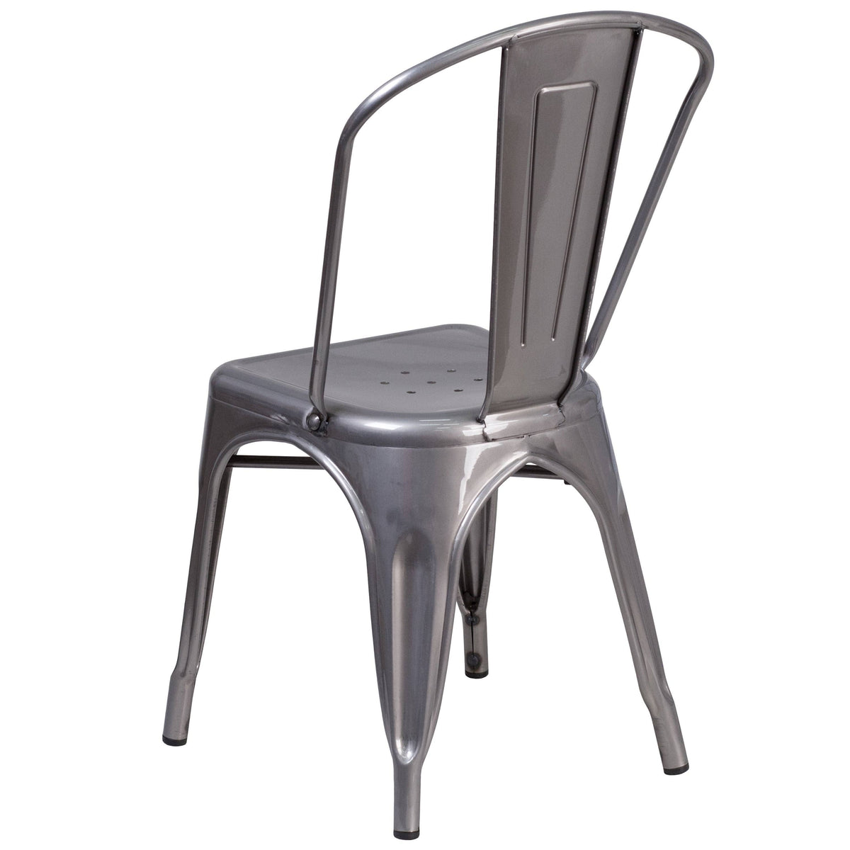 Grey Metal Stackable Indoor Chair O90609
