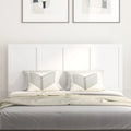 White Queen Solid Wood Paneled Headboard V8398