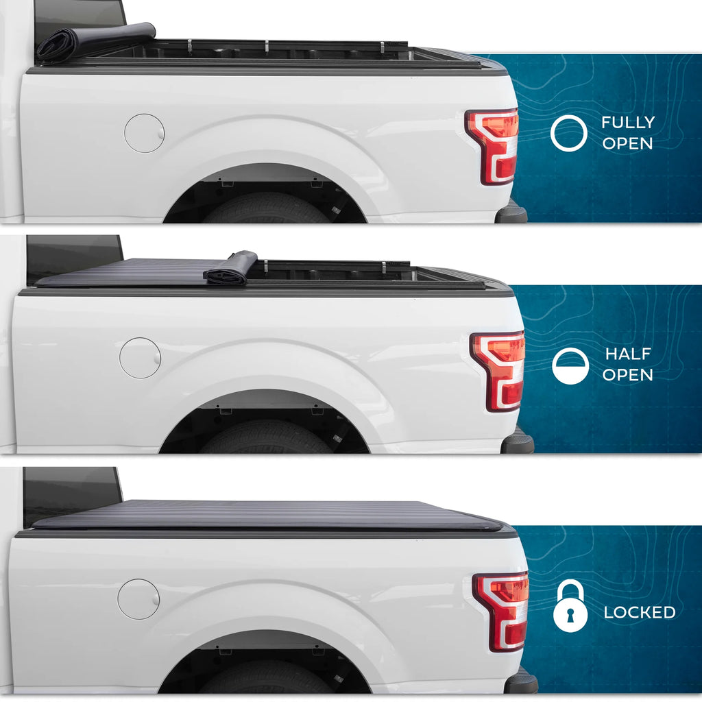 Soft Roll-up Tonneau Cover for Truck Bed L76104