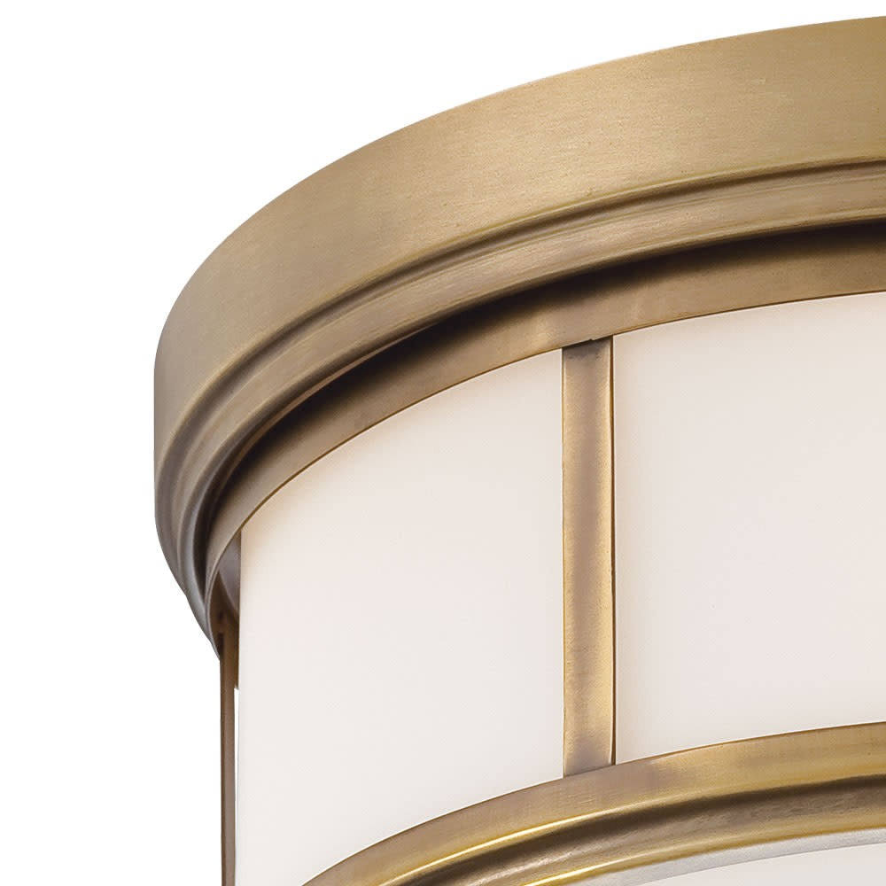 Polished Nickel 2-Light Flush Mount Q6459