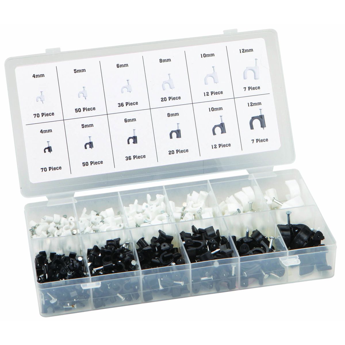 Nail-In Cable Clip Assortment 390 Pack X876195