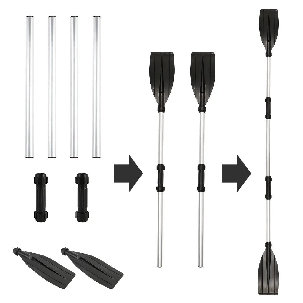 1 Pair Telescoping Aluminum Alloy Boat Kayak Paddles R361497